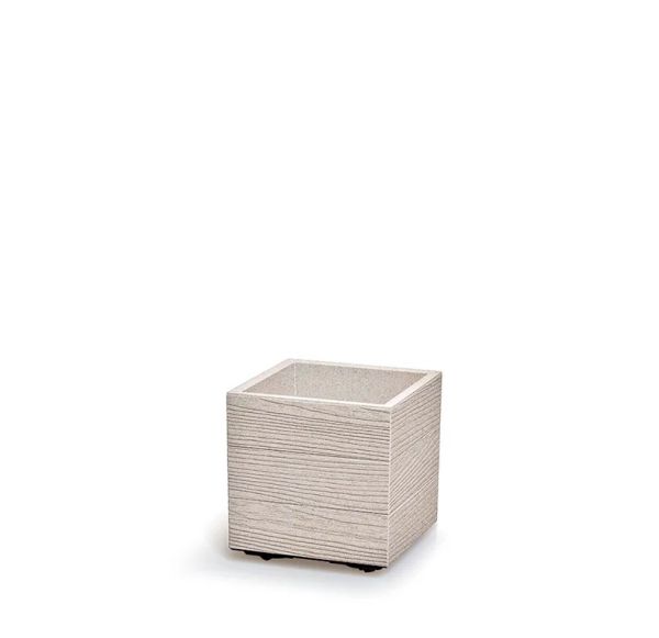 Горщик для квітів на роликах Prosperplast Madera Square ECO 30 см. Білий