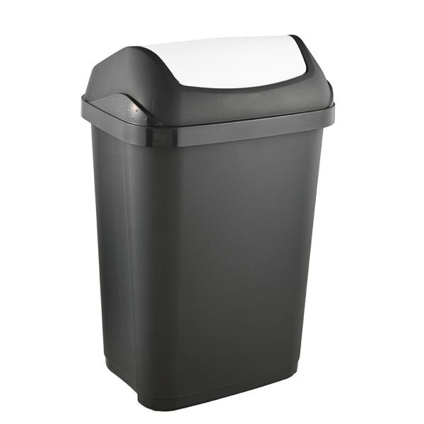 Сміттєвий контейнер Keeeper "SWING BIN" 25л графіт