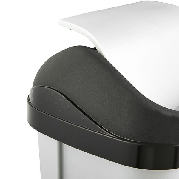 Сміттєвий контейнер Keeeper "SWING BIN" 10л срібло