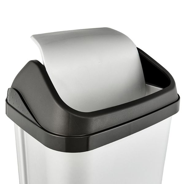Мусорный контейнер Keeeper "SWING BIN" 25л серебро