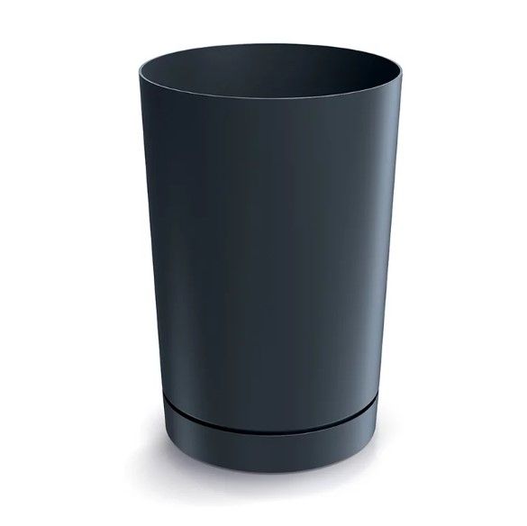 Горщик для квітів Prosperplast Tubo P високий 30 см. Антрацит